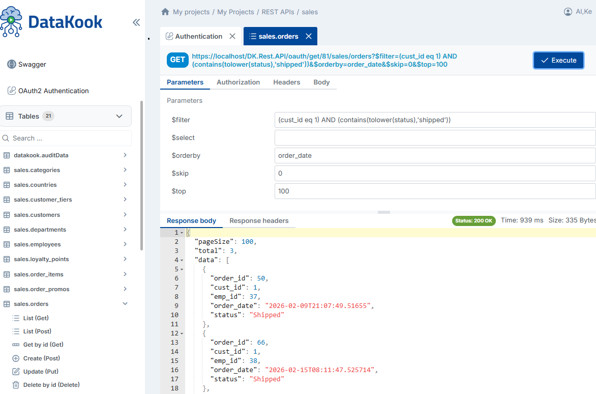API Filtering