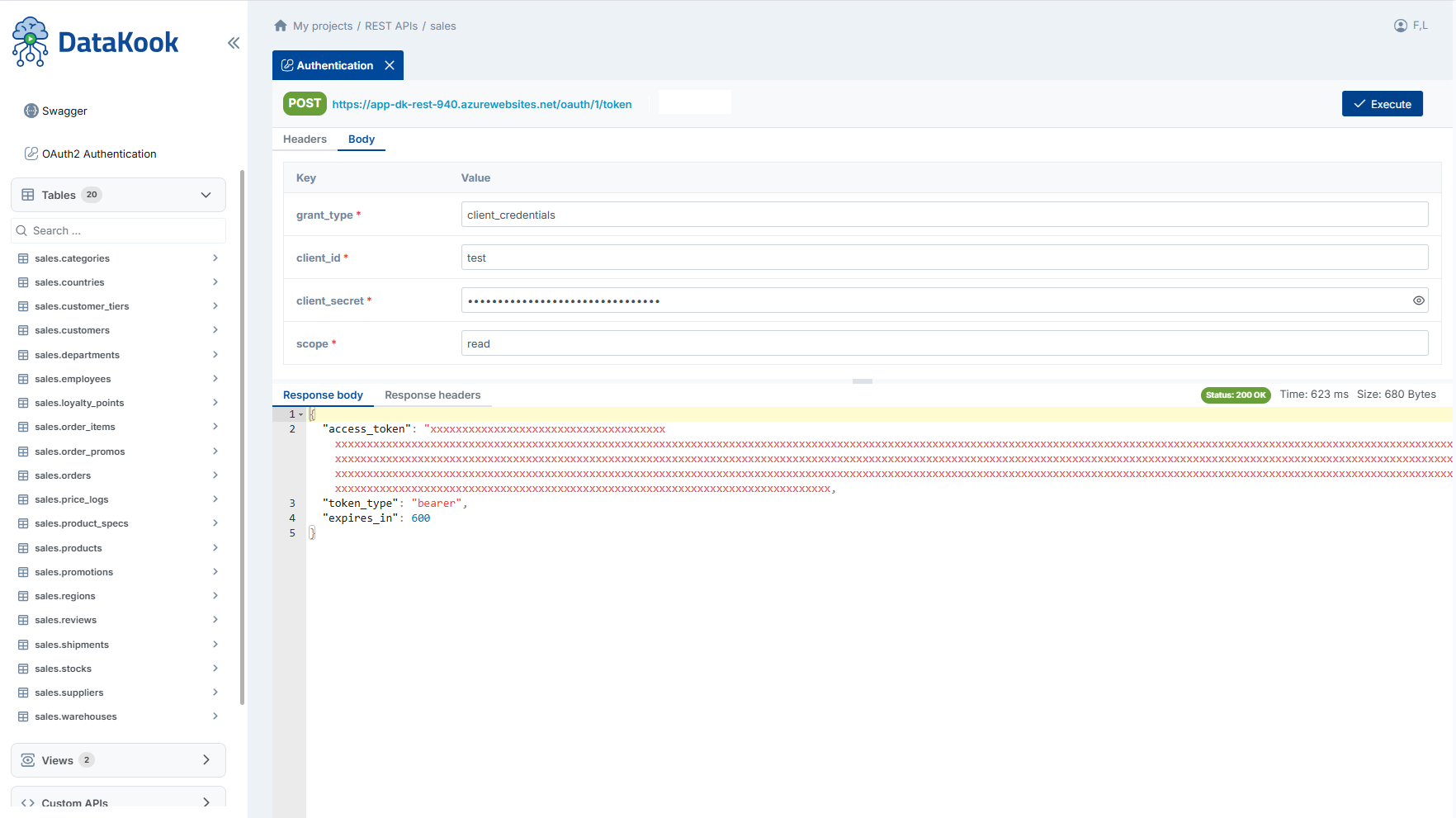 OAuth2 Authentication