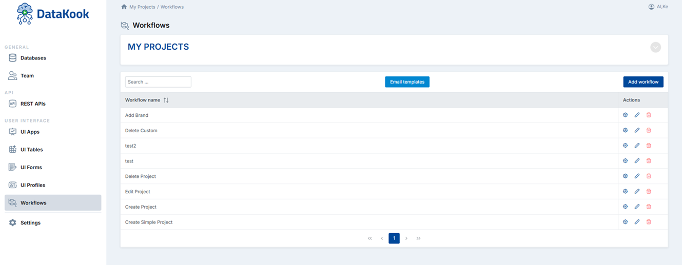 Workflow Builder Interface