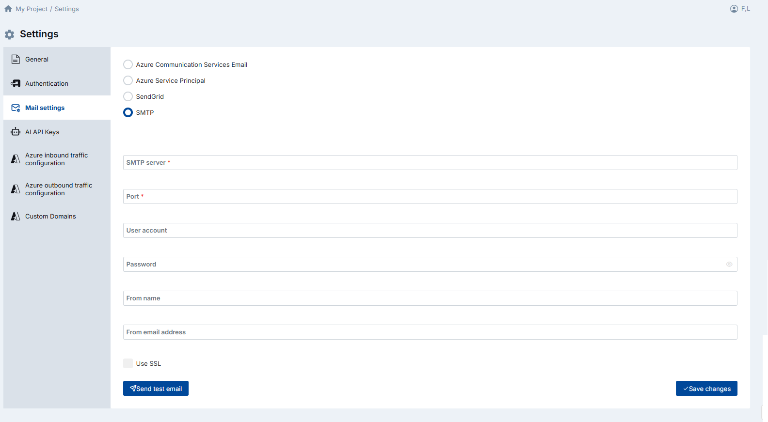 SMTP Email Configuration